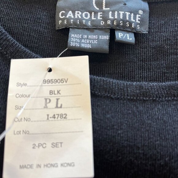 Carole Little  NEW With Tags Art Deco Boho Sleeveless Wool Blend Embroidered - Picture 6 of 7